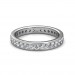 White Gold Channel Set Full Eternity Ring - 2 cent diamonds