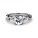 0.94 carat 18K White Gold - Laura Baguette Ring