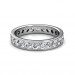 White Gold Channel Set Full Eternity Ring - 5 cent diamonds