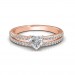 THE AMORE HEART DUAL-BAND RING