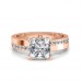 0.68 carat 18K White Gold - Eternity Princess Engagement Ring
