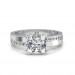 0.68 carat 18K White Gold - Eternity Princess Engagement Ring 