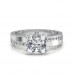 0.68 carat Platinum - Eternity Princess Engagement Ring