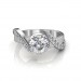 The Entwined Band Solitaire Ring