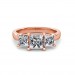 The Leah Princess 3-stone Ring