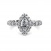 The Lea Marquise Halo Ring