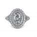 The Ava Oval Double Halo Ring