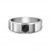 The Mario Black Diamond Ring For Him- 0.50 carat