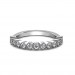 The Evy Milgrain Ring  - Platinum