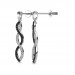 The Ezra Black Diamond Long Earrings