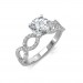 Hand- 1.02 carat Platinum -  Eternity Engagement Ring