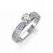 The Dual Band Solitaire Ring