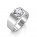 The Evergreen Solitaire Ring For Him - Platinum - 0.30 carat