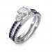 The Athena Engagement Ring And Wedding Band