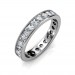 Platinum Milgrain Channel Set Diamond Full Eternity Ring - 5 cent diamonds