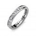 White Gold Channel Set Full Eternity Ring - 2 cent diamonds