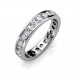 White Gold Channel Set Full Eternity Ring - 5 cent diamonds