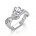 The Entwined Band Solitaire Ring