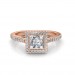 The Khloe Princess-Halo Ring