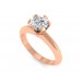 1.00 carat 18K Gold - Classic Six-Prong /Six-Claw Engagement Ring
