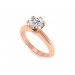 0.30 carat 18K Gold - Classic Six-Prong /Six-Claw Engagement Ring