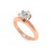 0.50 carat 18K Gold - Classic Six-Prong /Six-Claw Engagement Ring