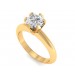 0.50 carat 18K Gold - Classic Six-Prong /Six-Claw Engagement Ring