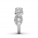 Diamond Round Entwined Rings