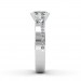 0.68 carat 18K White Gold - Eternity Princess Engagement Ring 