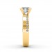 0.68 carat 18K White Gold - Eternity Princess Engagement Ring