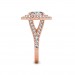 The Ava Oval Double Halo Ring