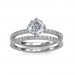 The Elegant Engagement Ring With Wedding Band