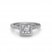 The Khloe Princess-Halo Ring