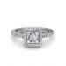 The Khloe Princess-Halo Ring