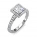 The Khloe Princess-Halo Ring