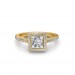 The Khloe Princess-Halo Ring