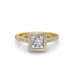 The Khloe Princess-Halo Ring