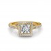 The Khloe Princess-Halo Ring