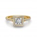 The Khloe Princess-Halo Ring