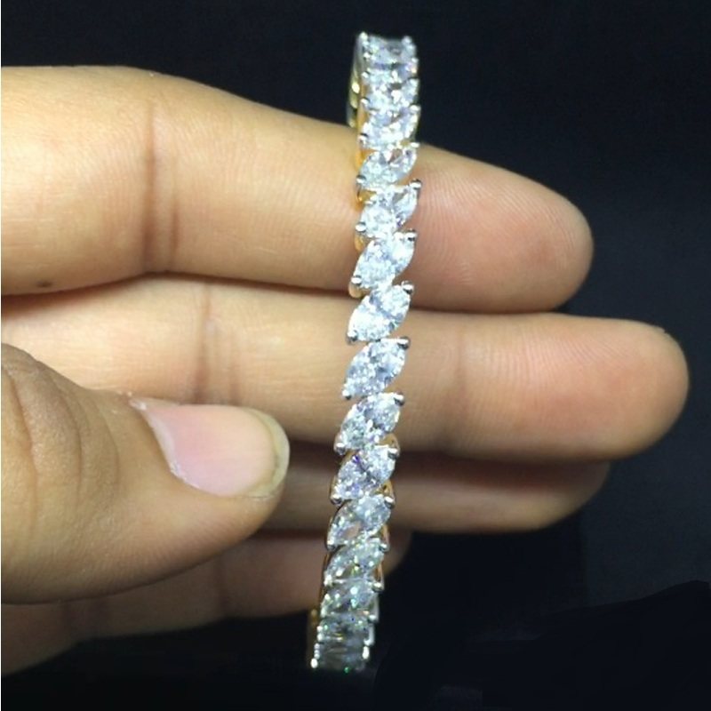 Marquise Diamond Bangle